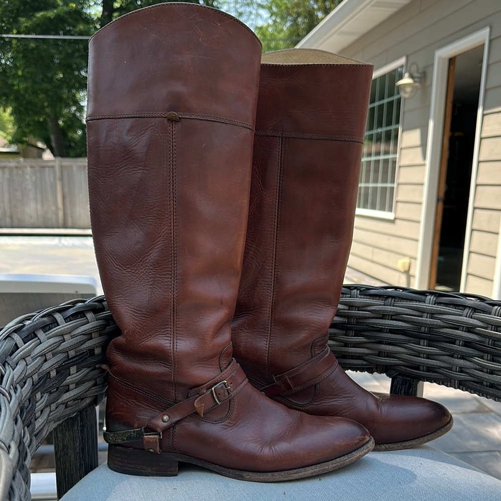 Frye Lindsey Leather Riding Boots